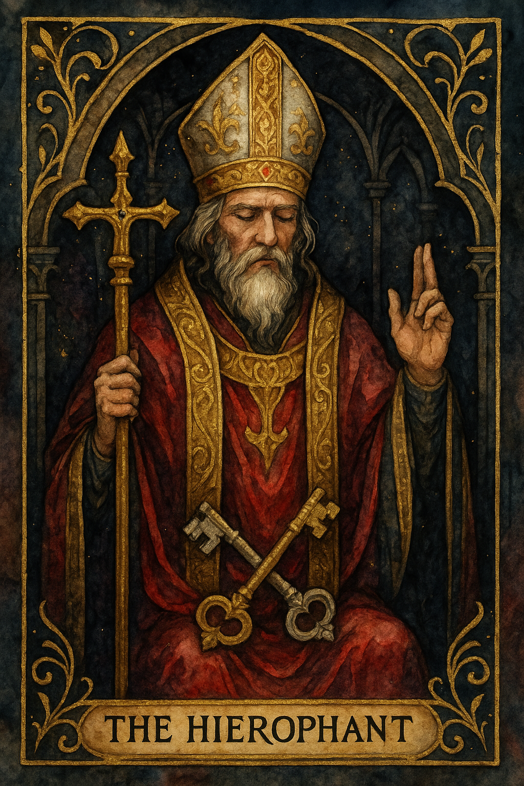 The Hierophant Tarot Card